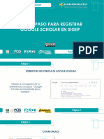 Paso A Paso para Actualizar Google Scholar en SIGIIP