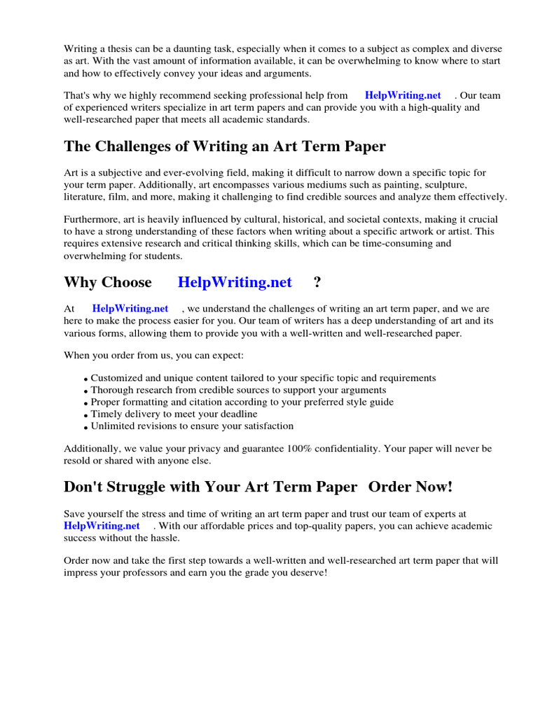 Art Term Paper | PDF | Paintings | Social Media
