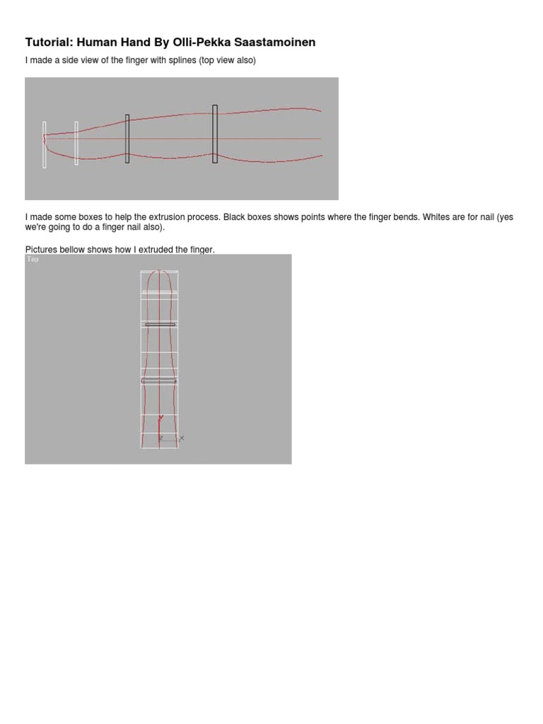 Tutorial: Human Hand by Olli-Pekka Saastamoinen | PDF