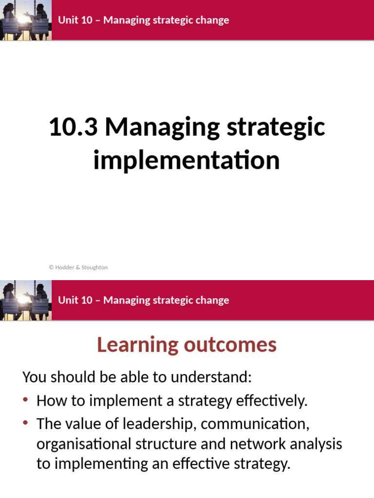 Effective Strategic Change Management | PDF | Strategic Management ...