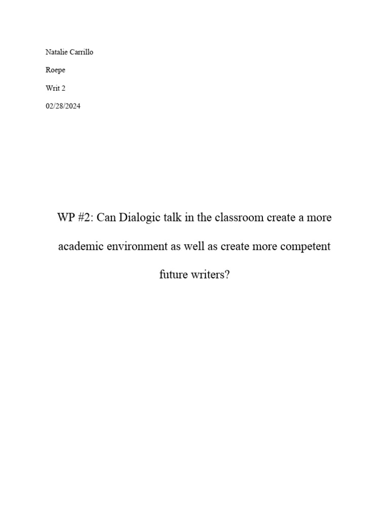 Dialogic Teaching in Grammar Lessons | PDF | Lesson Plan | Teachers