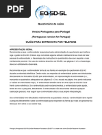 Questionário EQ-5D-5L em Português | PDF | Depressão