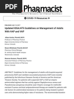 Updated IDSA - ATS Guidelines On Management of Adults With HAP and