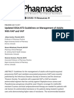 Updated IDSA - ATS Guidelines On Management of Adults With HAP and