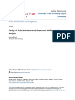 Design of Strips With Geometry Shapes and Mathematical Analysis