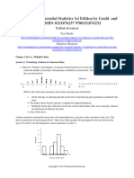 Test Bank For Essential Statistics 1St Edition by Gould and Ryan Isbn 0321876237 978032187623 Full Chapter PDF