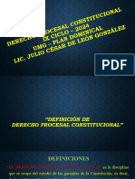 Definiciones Del Derecho Procesal Constitucional