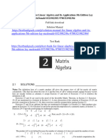 Solution Manual For Linear Algebra and Its Applications 5Th Edition Lay Mcdonald 032198238X 9780321982384 Full Chapter PDF