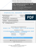 Justicia Nacional Electoral - Consulta Del Padrón