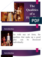 10 Qualities of A Fine PLay