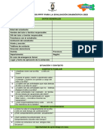 Evaluación Diagnóstica 2023