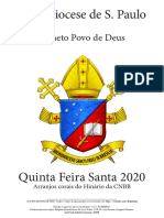 Quinta-Feira Santa - Arquidiocese de São Paulo