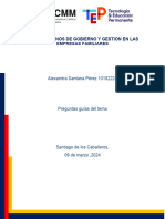 Preguntas Guias Sobre El Articulo Los Organos de Gobierno y Gestion en Las Empresas Familiares