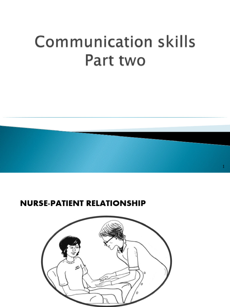 Nurse Patient Relationship PDF Communication Nursing