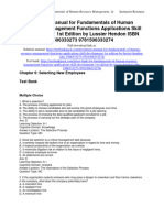 Fundamentals of Human Resource Management Functions Applications Skill Development 1St Edition Lussier Test Bank Full Chapter PDF