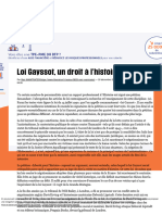 Loi Gayssot, Un Droit À L'histoire - Libération