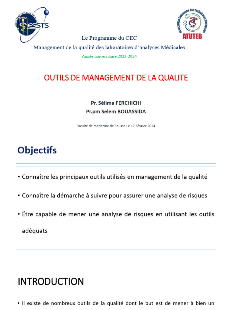 Outils de Management de la Qualité | PDF | Management de la qualité ...