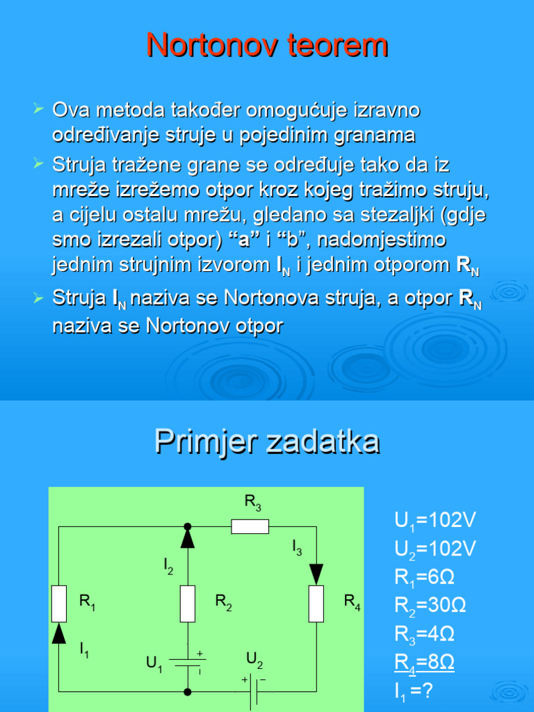 Metoda Nortonov Teorem | PDF