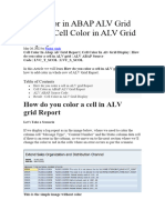 Cell Color in ABAP ALV Grid Report