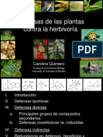Defensa de Las Plantas Contra La Herbivoria.