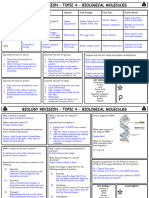 Topic 4 Biological Molecules Summary Sheets Model Answers