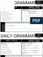 Daily Grammar Unit 0