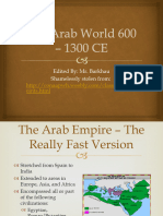 The Arab World 600 - 1300 CE