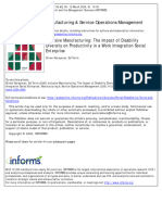 Narayanan Terris 2020 Inclusive Manufacturing The Impact of Disability Diversity On Productivity in A Work Integration