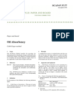 Paper and Board Oil Absorbency Cobb-Unger Method p2037-77