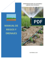 Manual de Riegos Y Drenajes: Universidad Rural de Guatemala Laboratorio Intensivo