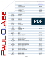 Chemical-Names CAS-numbers 240320 230940