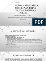 Materi 4 Kewenangan Mengadili, Keikutsertaan Pihak Ketiga, Dan