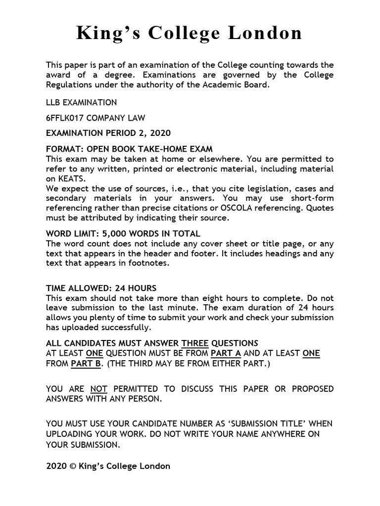Company Law Exam Guide | PDF | Dividend | Stocks