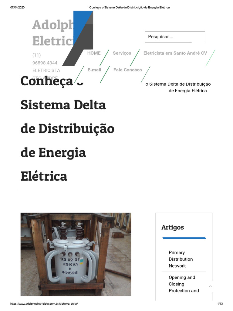 Conhe a o sistema delta aberto pdf distribui o de energia el trica