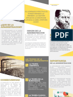 Folleto Brochure de Servicios Empresa Profesional Amarillo