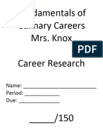 Career Research Cover Page