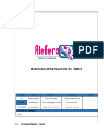 Resultados de Satisfaccion Del Cliente