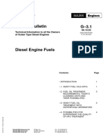 Service Bulletin G-3.1: 06.10.93 Technical Information To All The Owners of Sulzer Type Diesel Engines