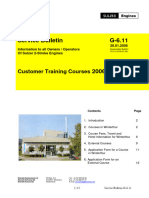 Service Bulletin G-6.11: Customer Training Courses