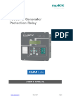 EN FANOX MANUAL SILG FeederGenerator ProtectionRelays R107