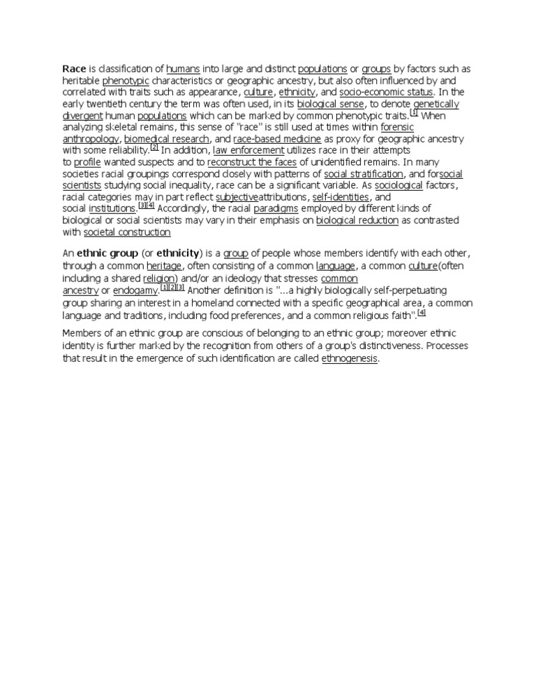 Understanding Race and Ethnicity Concepts | PDF