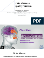 Brain Abscess and Hypothyroidism