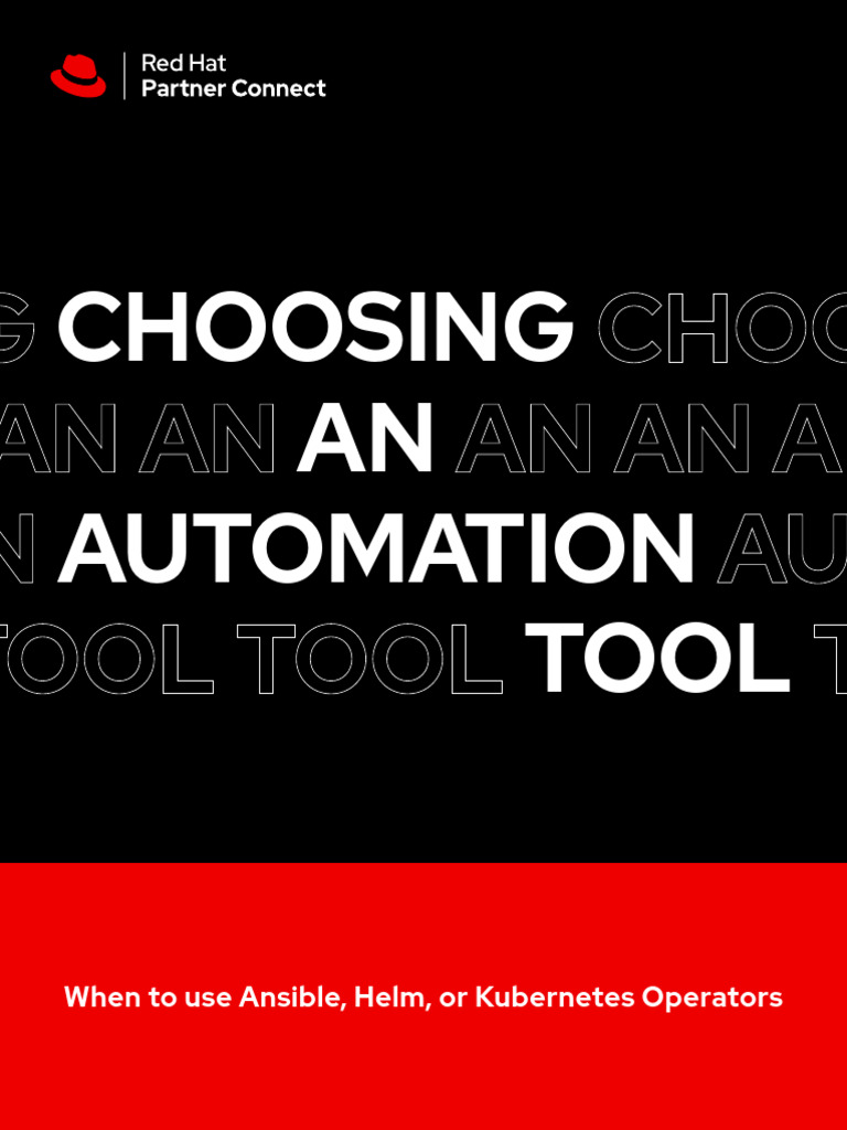Choose An Automation Tool Ebook Red Hat Developer | PDF | Linux ...