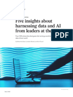 Five Insights About Harnessing Data and Ai From Leaders at The Frontier