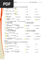 EXAMEN DE UBICACION Inglés