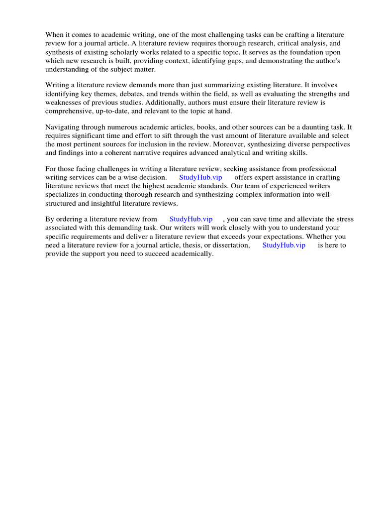 Types of Journal Articles Literature Review PDF Systematic Review