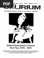 Delirium 2 Guide To Italian Exploitation Cinema Part.2. 1975. | PDF