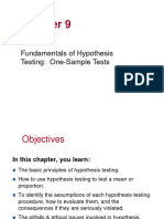 PPTC9 Fundamentals of Hypothesis Testing