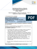 Guía de Actividades y Rúbrica de Evaluación - Tarea 6 - Análisis de Un Objeto Del Siglo XX