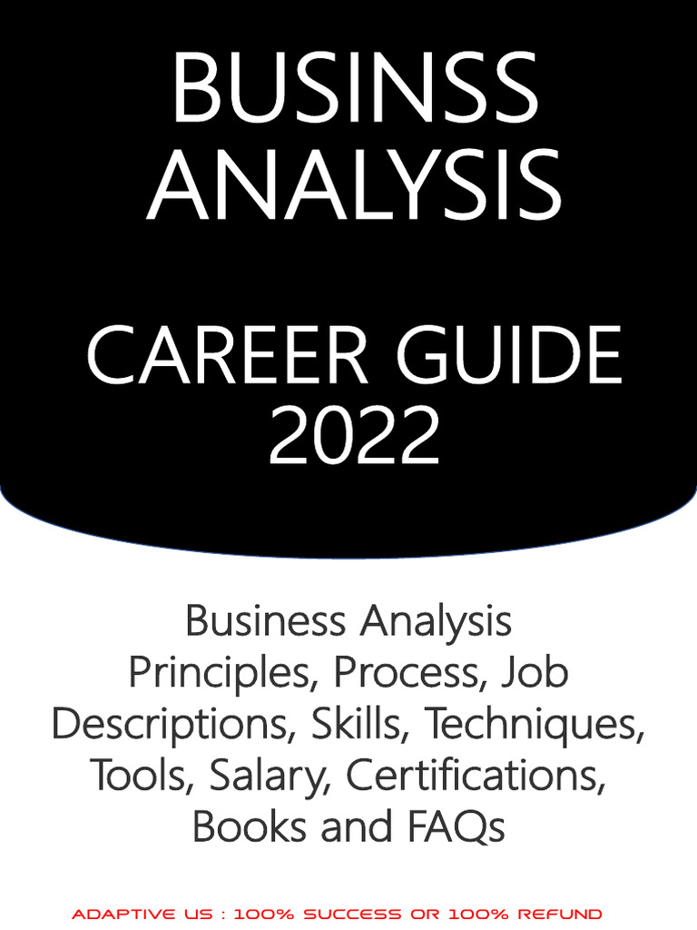 2022 Business Analysis Career Guide | PDF | Business Analysis | Agile ...